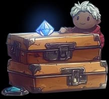 Treasure chests with character